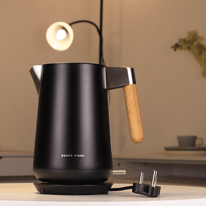 Boden Stark Anson Collection 1.7l 2000w Stainless Steel Kettle - Black 6