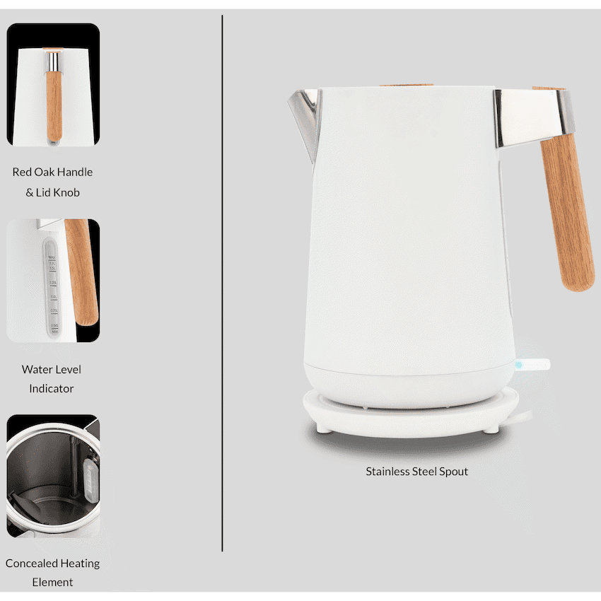 Boden Stark Anson Collection 1.7l 2000w SS Kettle - White 3