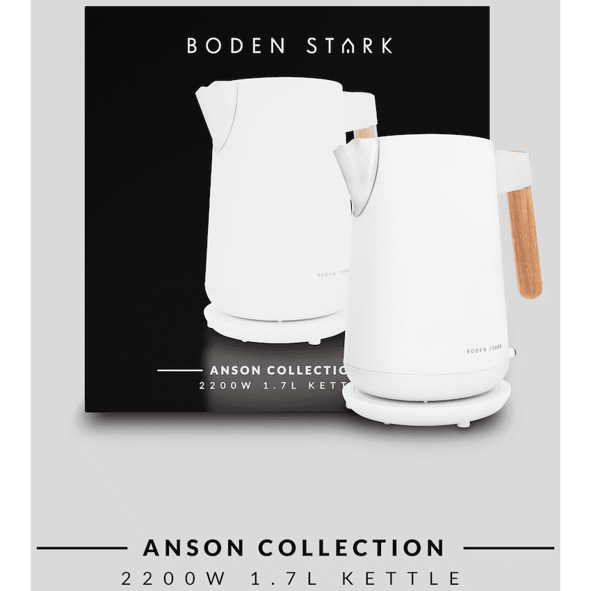 Boden Stark Anson Collection 1.7l 2000w SS Kettle - White 5