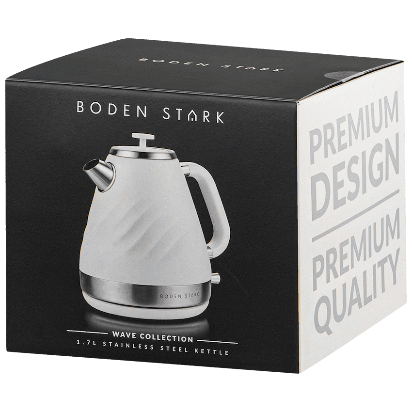 Boden Stark 1.7l Stainless Steel Kettle - White 2