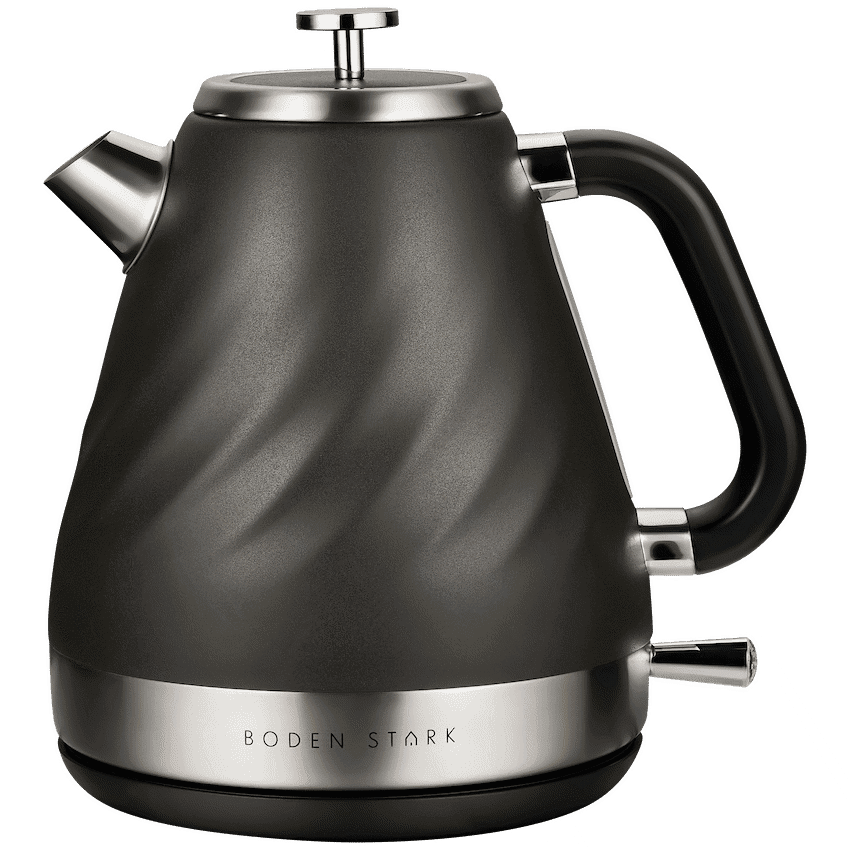 Boden Stark 1.7l Stainless Steel Kettle - Charcoal 1