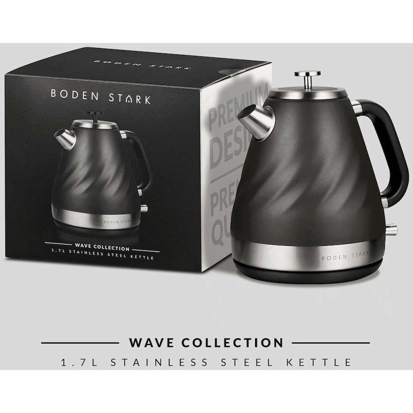 Boden Stark 1.7l Stainless Steel Kettle - Charcoal 3
