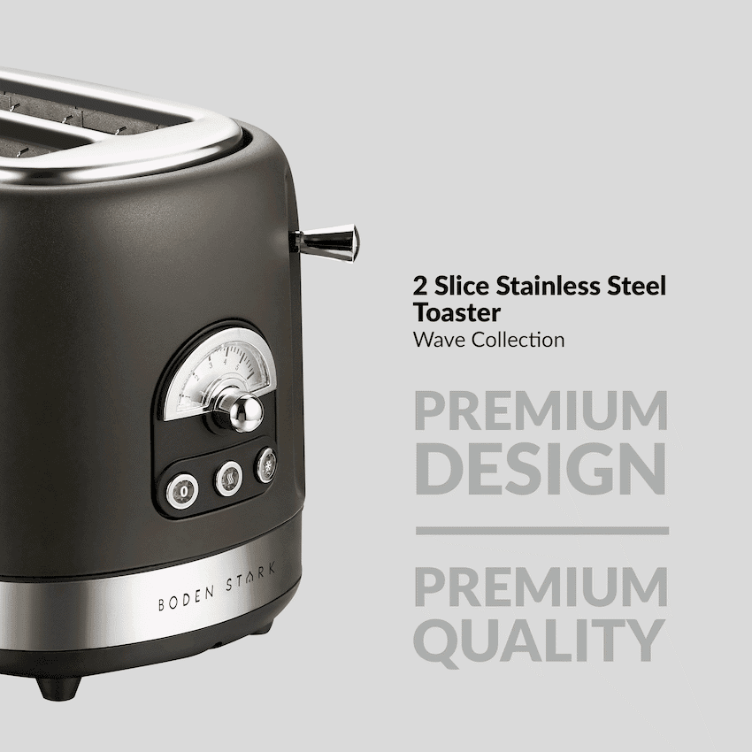 Boden Stark 2-Slice Stainless Steel Toaster 4