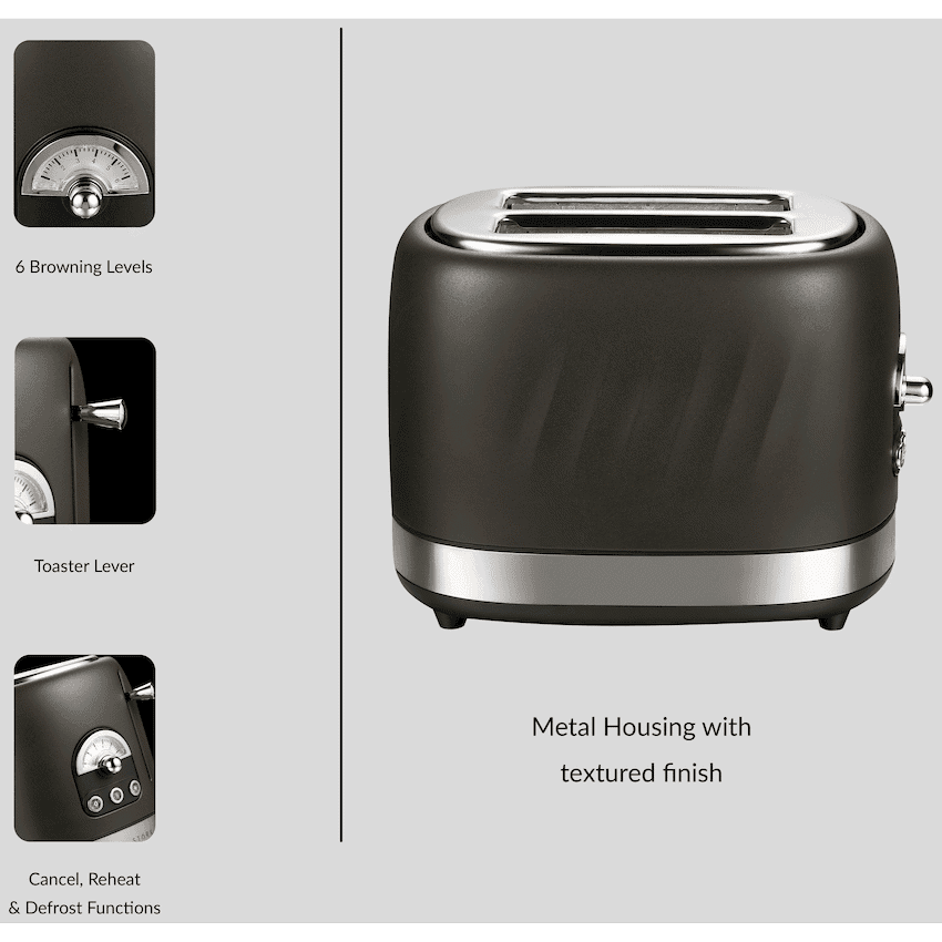 Boden Stark 2-Slice Stainless Steel Toaster 5