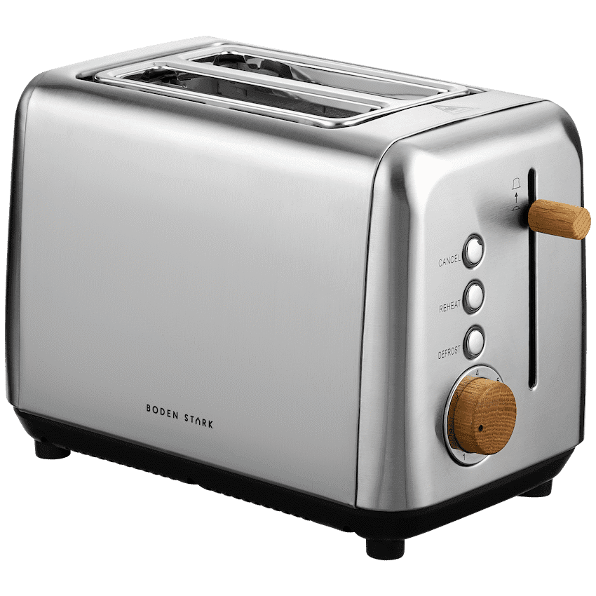 Boden Stark Anson Collection 2-Slice Stainless Steel Toaster 3