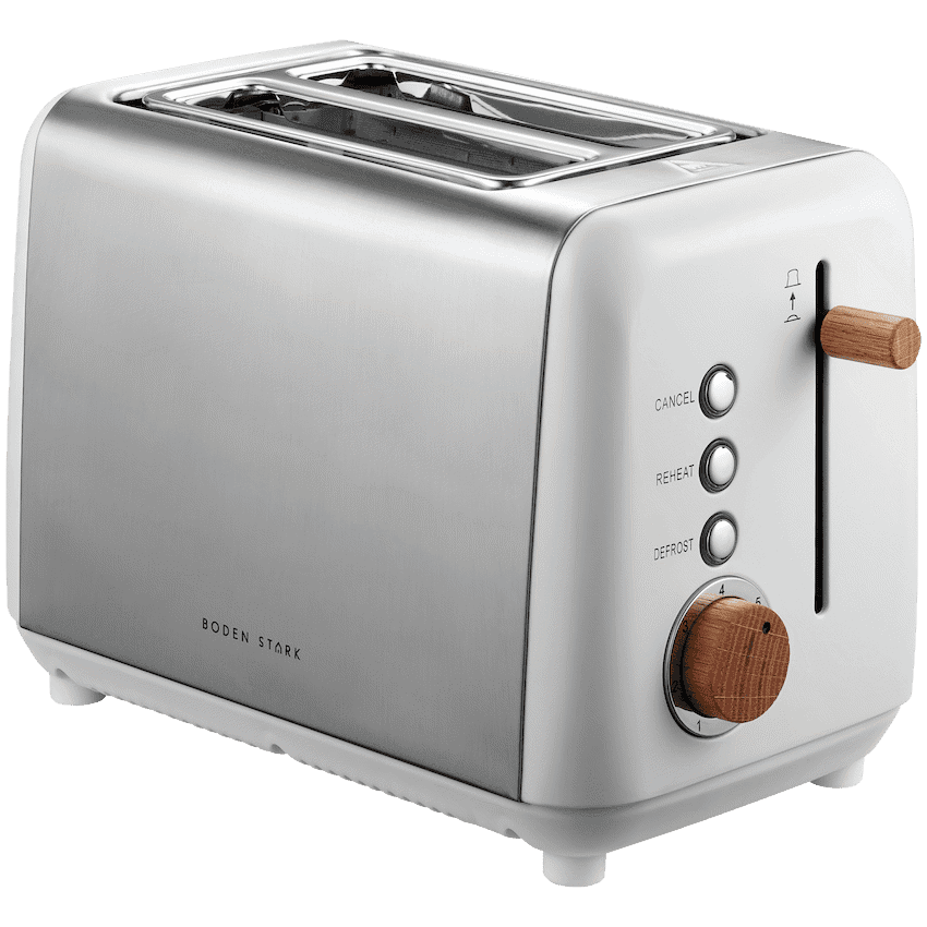 Boden Stark Anson Collection 2 Slice SS Toaster - White 2