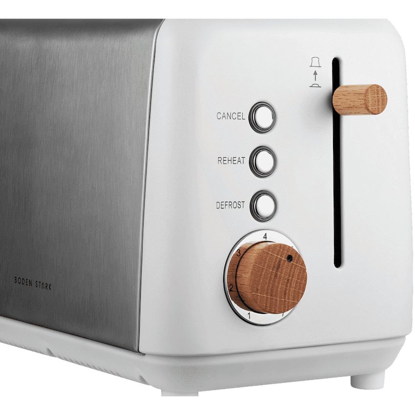 Boden Stark Anson Collection 2 Slice SS Toaster - White 3