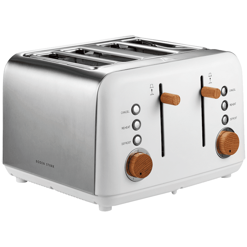Boden Stark Anson Collection 4 Slice SS Toaster White 1