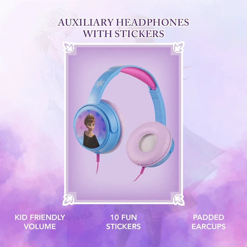 Disney Frozen Auxiliary headphones with 11 Stickers 4