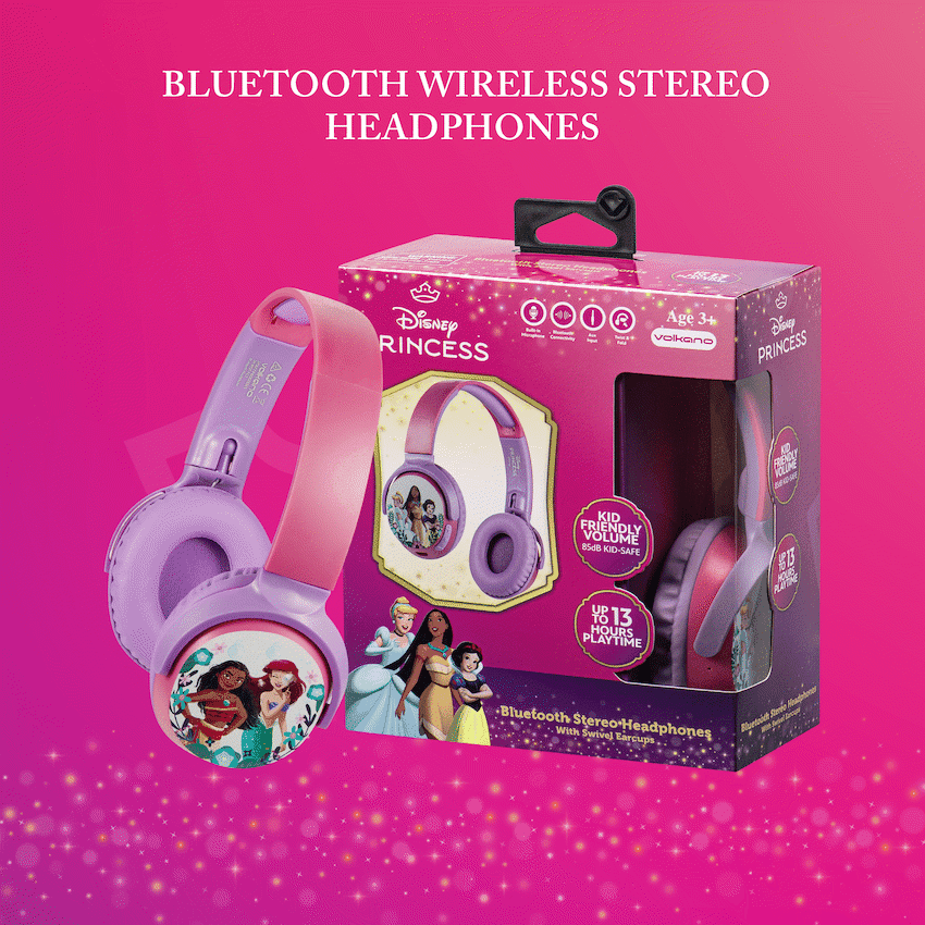Disney Princess Bluetooth Wireless Stereo Headphones 6