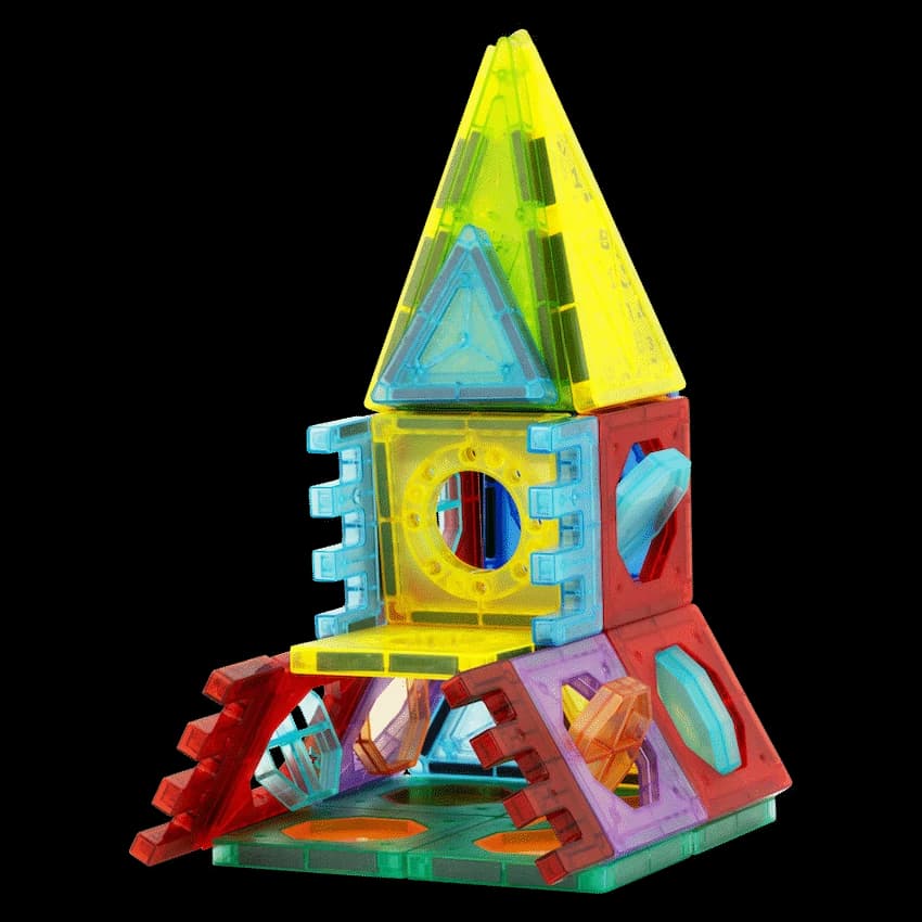 56 Magnetic Tiles, Windows and Stickers 3