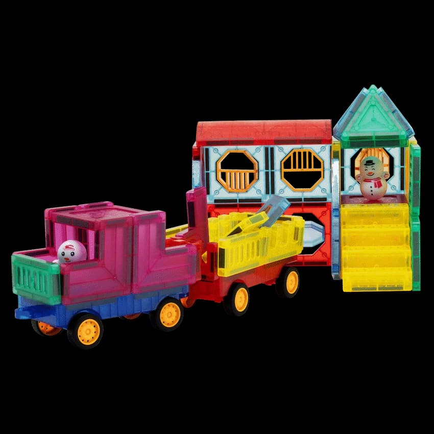 73 Magnetic Tiles, Windows, Stickers and Snowmen 4