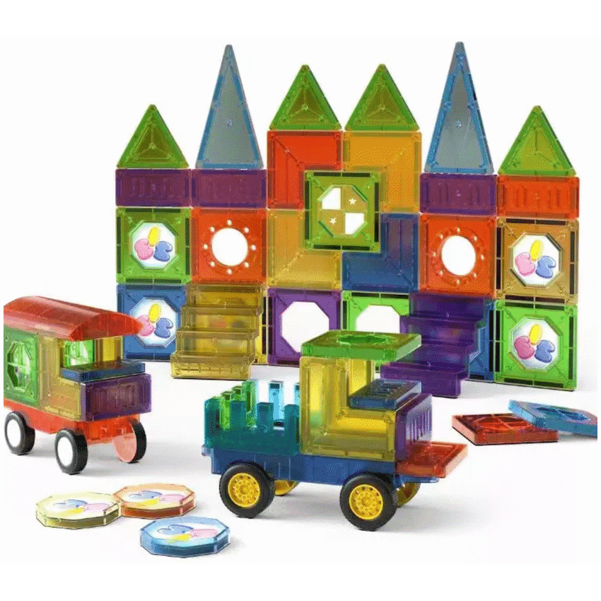 73 Magnetic Tiles, Windows, Stickers and Snowmen 1