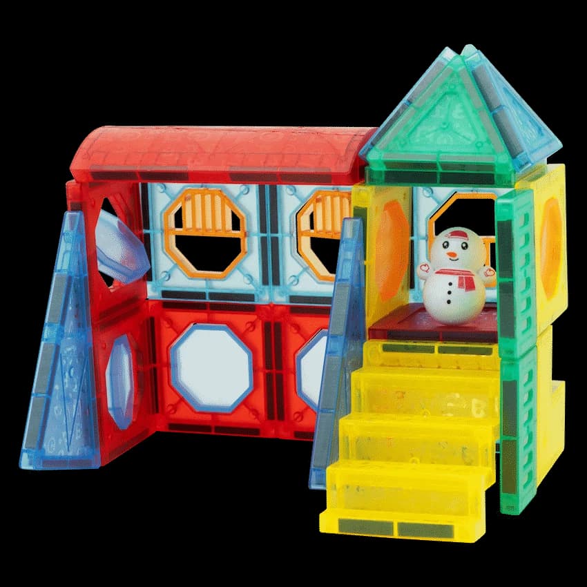 73 Magnetic Tiles, Windows, Stickers and Snowmen 5