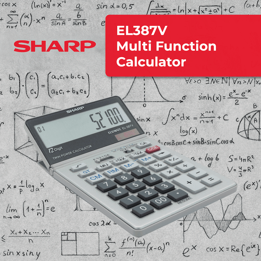 Sharp EL387V Multi-Function Calculator 4