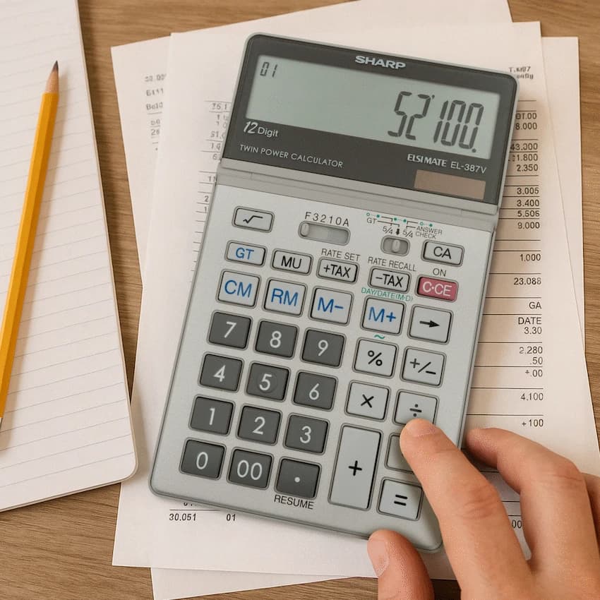 Sharp EL387V Multi-Function Calculator 6