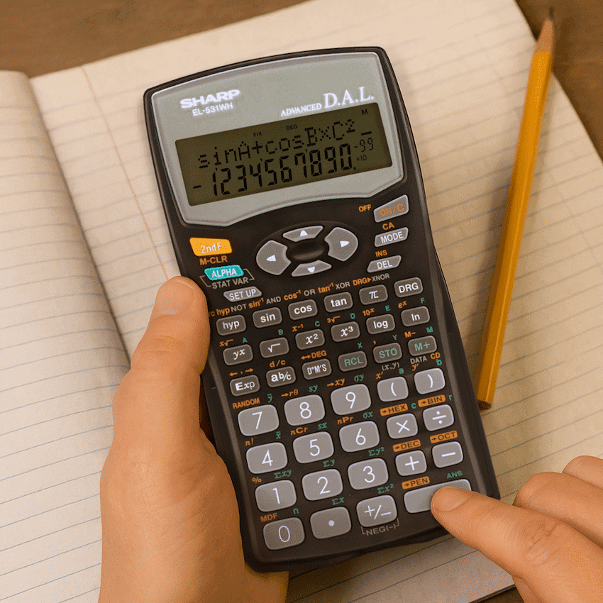 Sharp EL531 WH-BBK - Scientific Calculator - 272 Functions 6