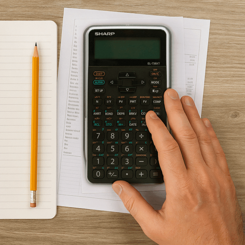 Sharp EL-738 XTB - Advanced Financial Calculator NEW DESIGN 7