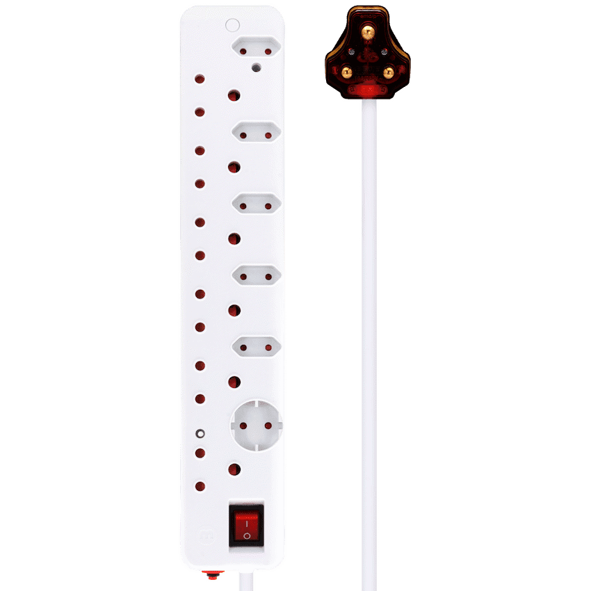 Ellies 12-Way High-Surge Multiplug 0.5m 1
