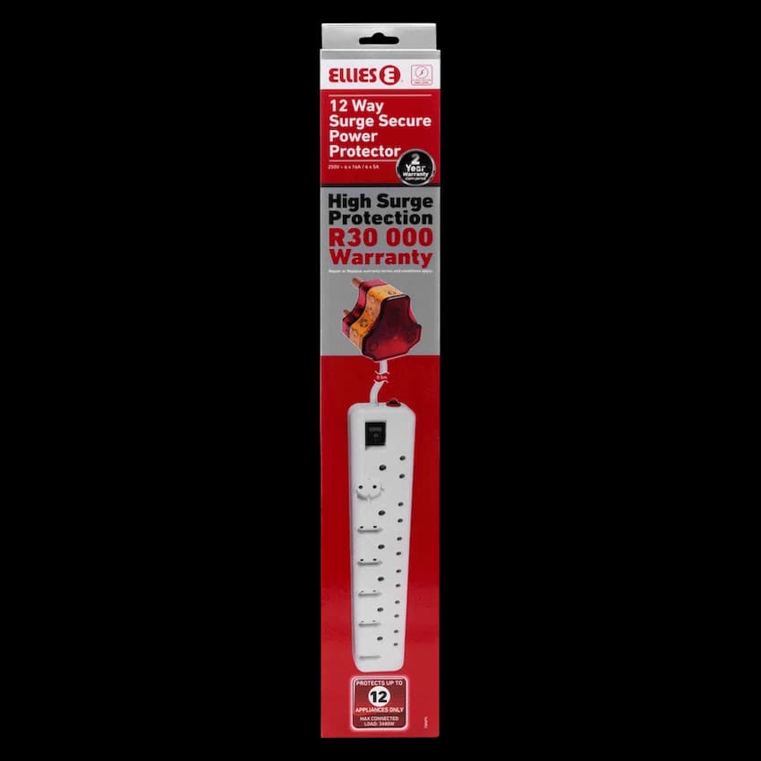 Ellies 12-Way High-Surge Multiplug 0.5m 3