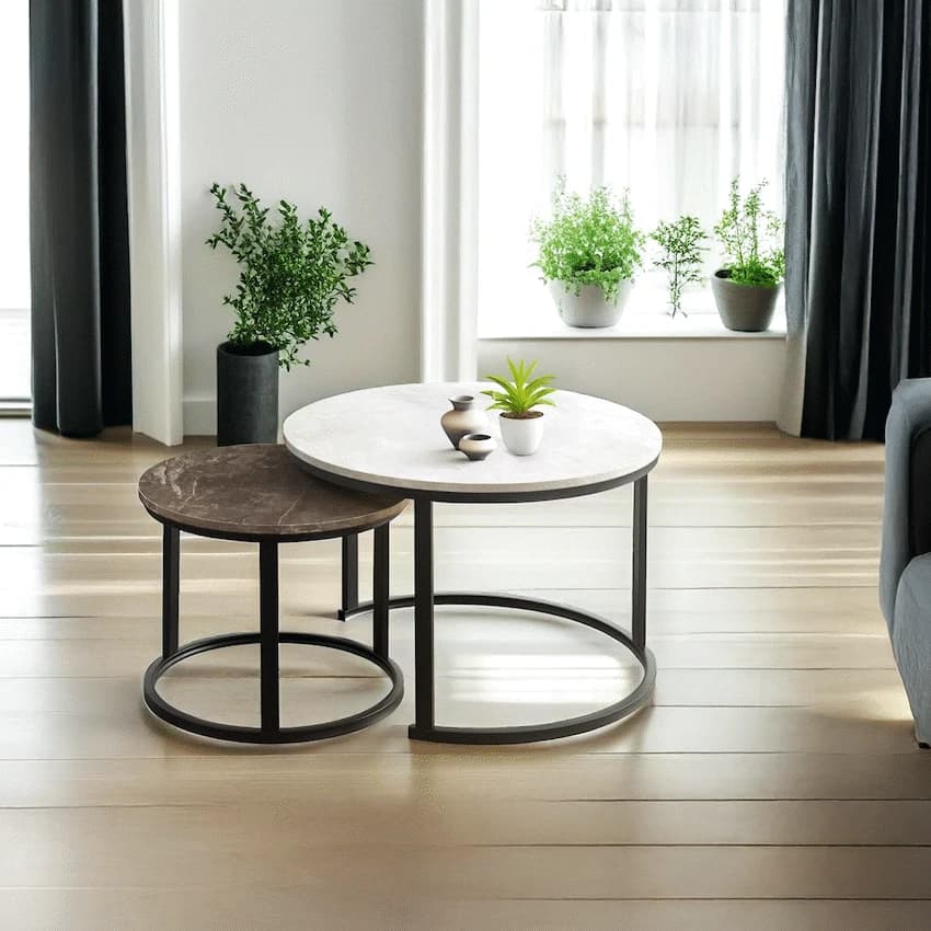 Nile Nesting Coffee Table Greyish 6