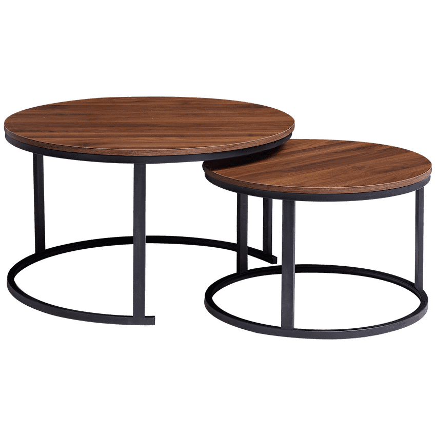 Everfurn Indus Nesting Coffee Table - Mahogany 2-Piece 3