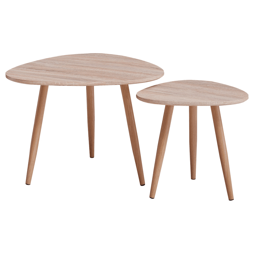 Everfurn Bohemian Nesting Coffee Tables - 2-Piece Set