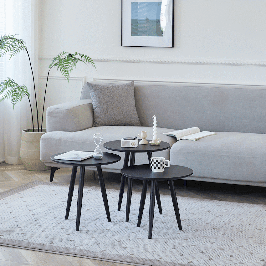 Everfurn Wooden Finish 3 - Piece Monaco Coffee Table 3