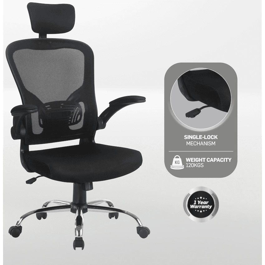 Everfurn Stagio Ergo High Back Office Chair 4