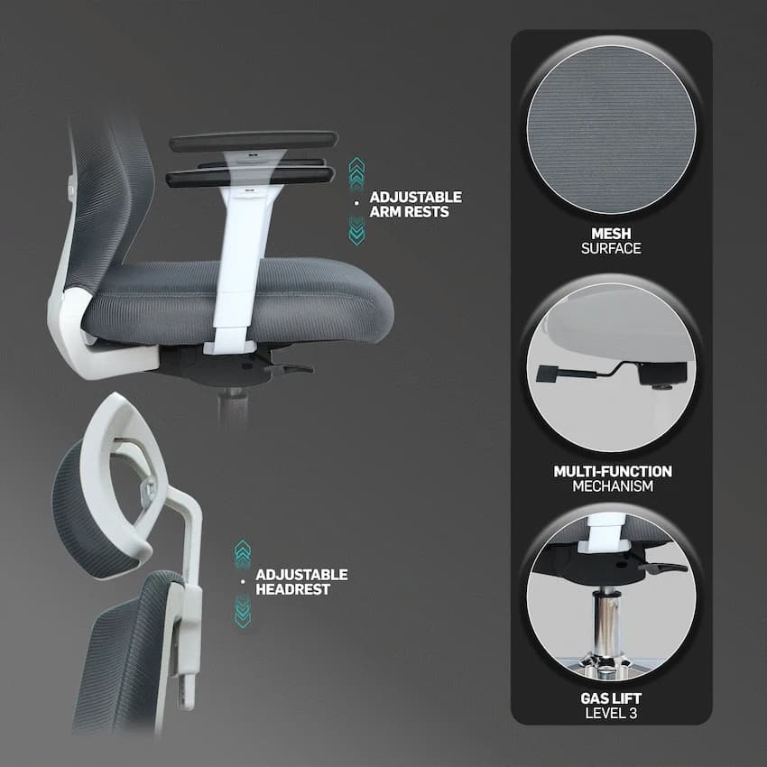 Everfurn Mercury High Back Office Chair 7