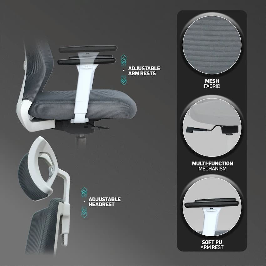 Everfurn Mercury High Back Office Chair 12