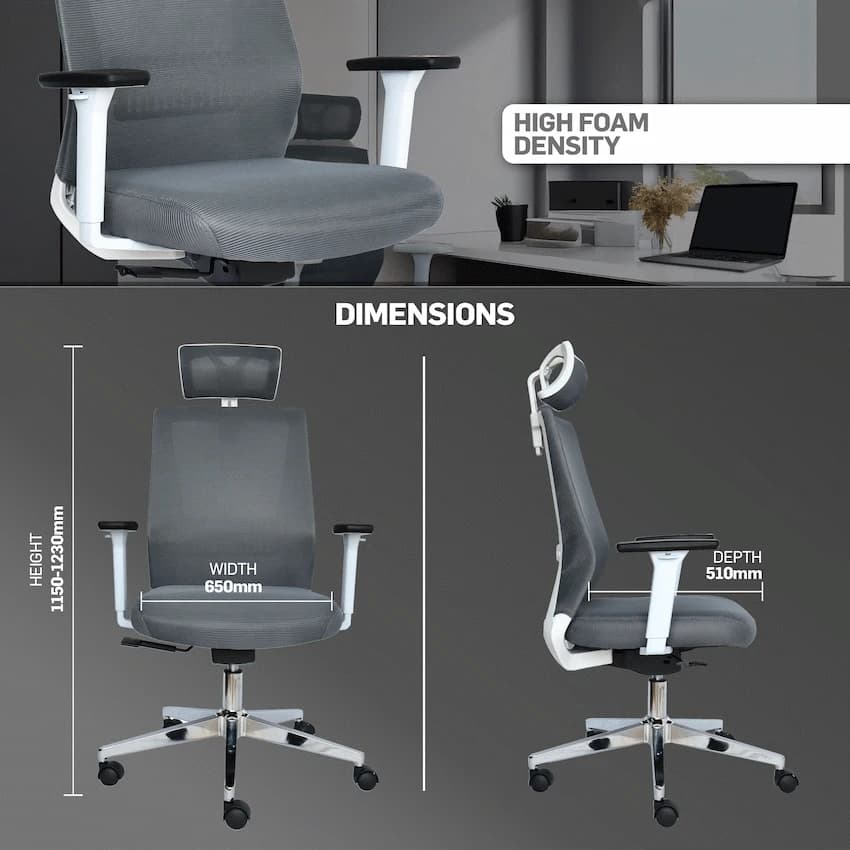 Everfurn Mercury High Back Office Chair 13