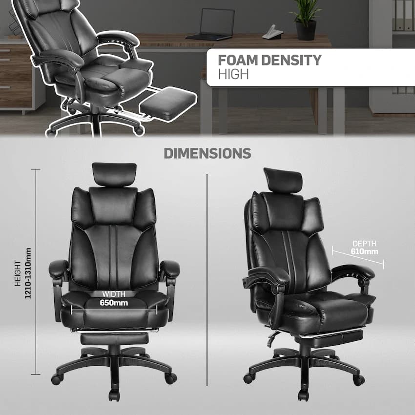 Emperor High Back Chair - Black 9
