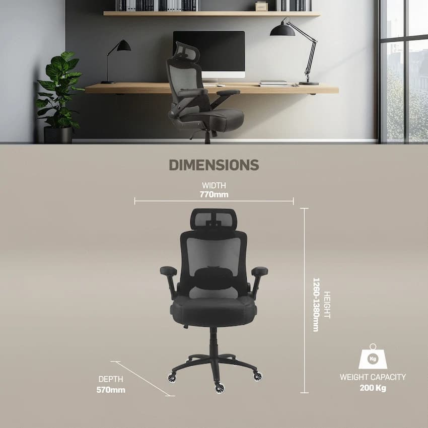 Everfurn Calli High Back Chair 4