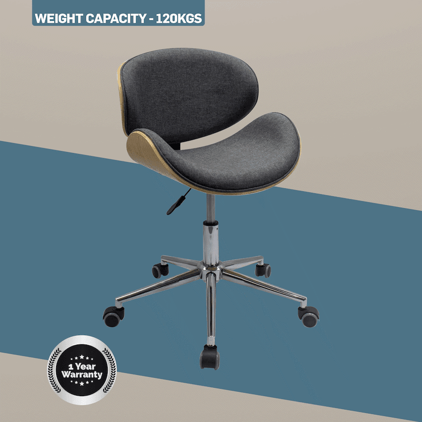 Amos Mid Back Office Chair - Grey 9