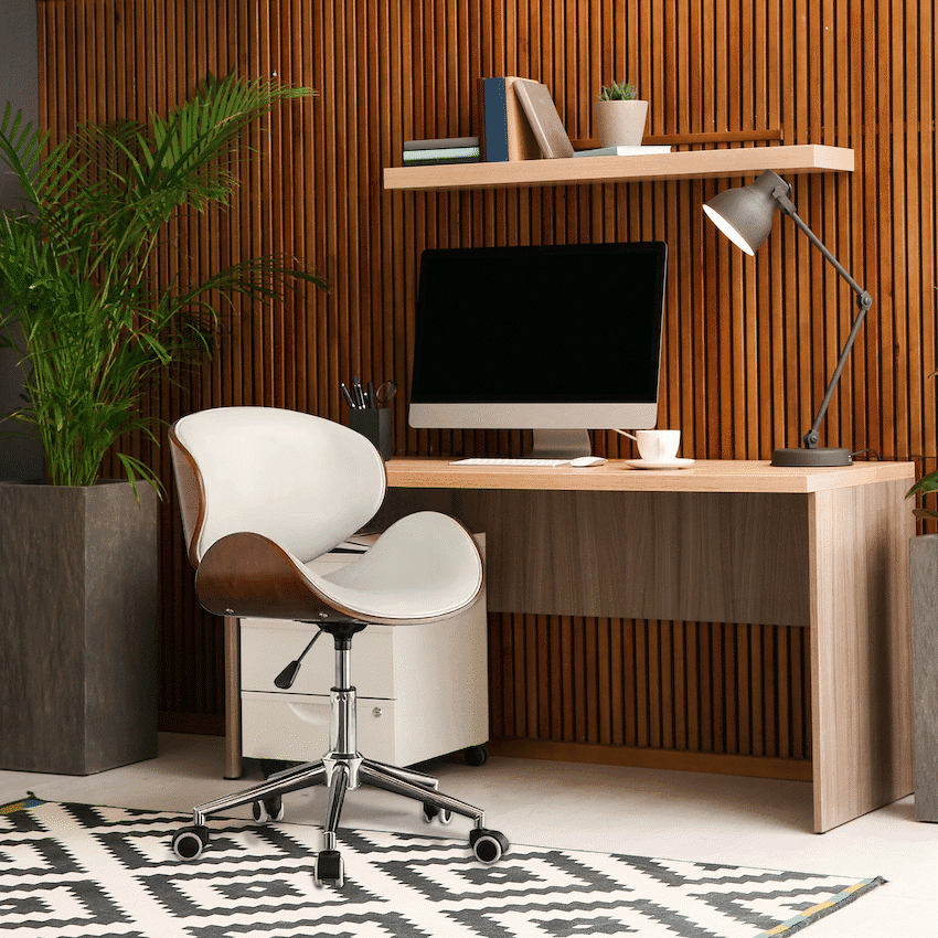 Amos Mid Back Office Chair - White 10