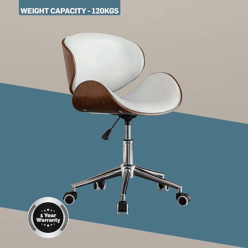 Amos Mid Back Office Chair - White 9