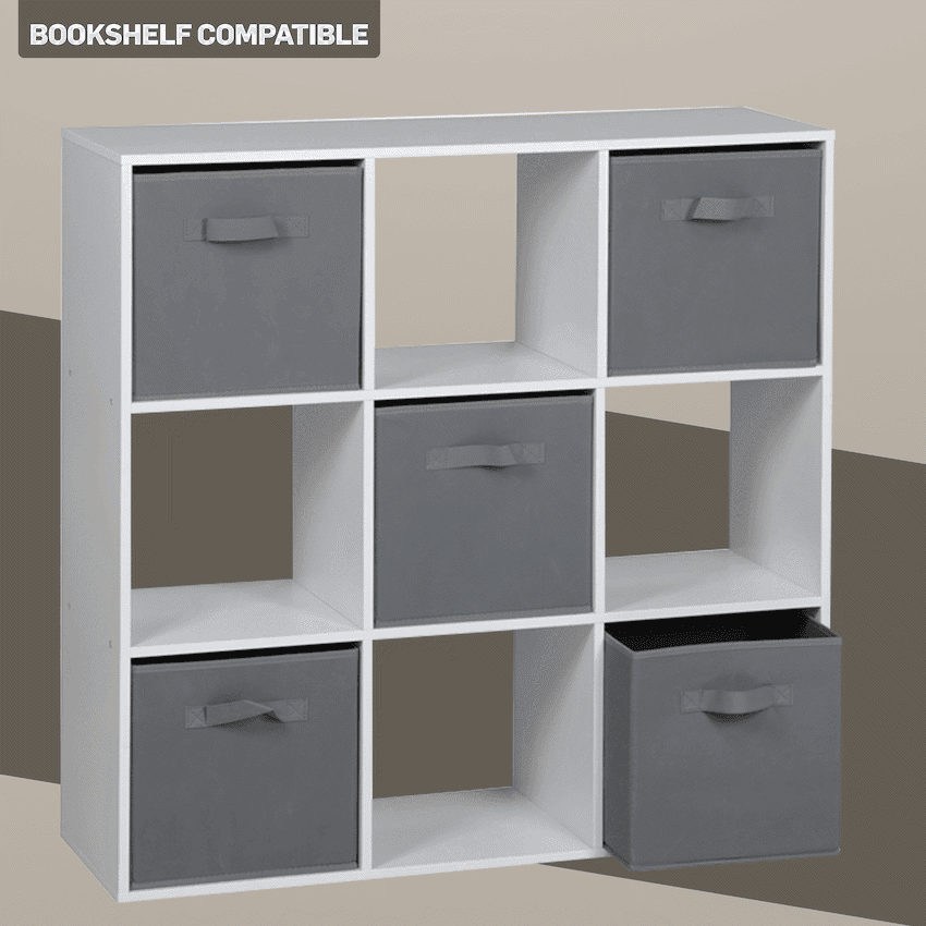 Everfurn Storeman Grey, Collapsible Fabric Organiser Storage Basket - Single 3