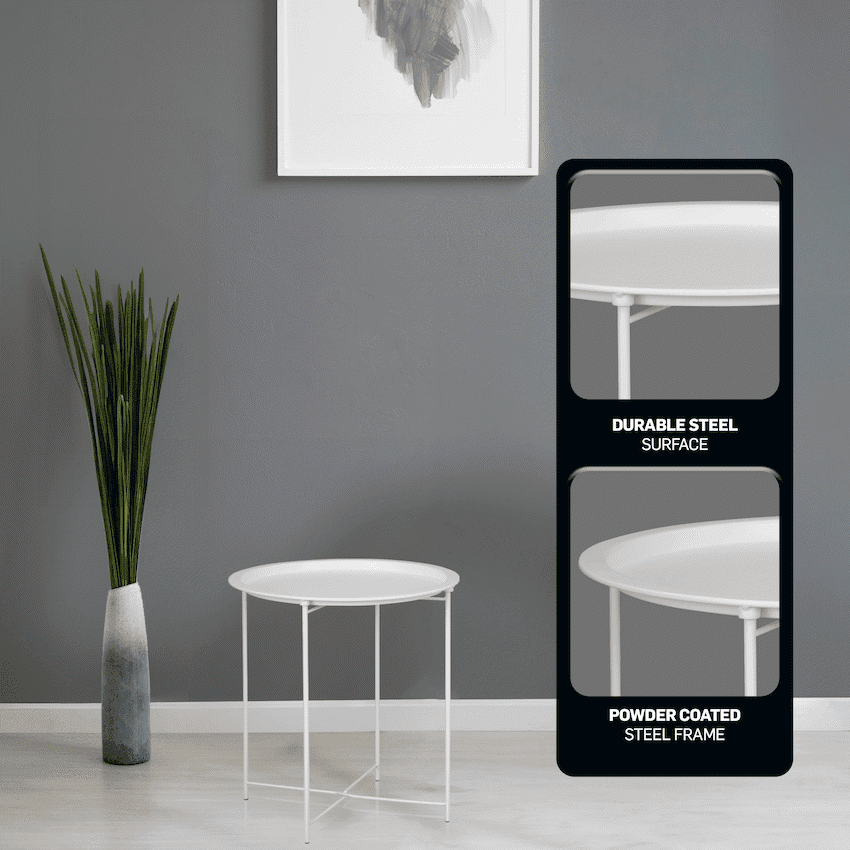 Everfurn Nala Side Table - White 6