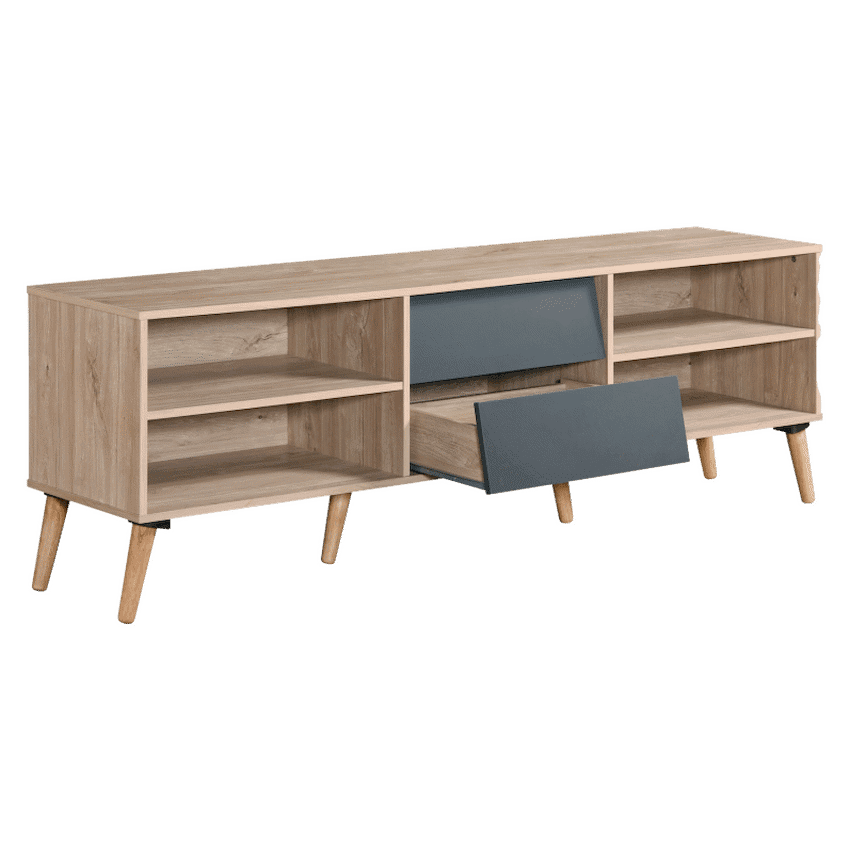 Everfurn Everest Tall TV Stand - 2 Drawers 2