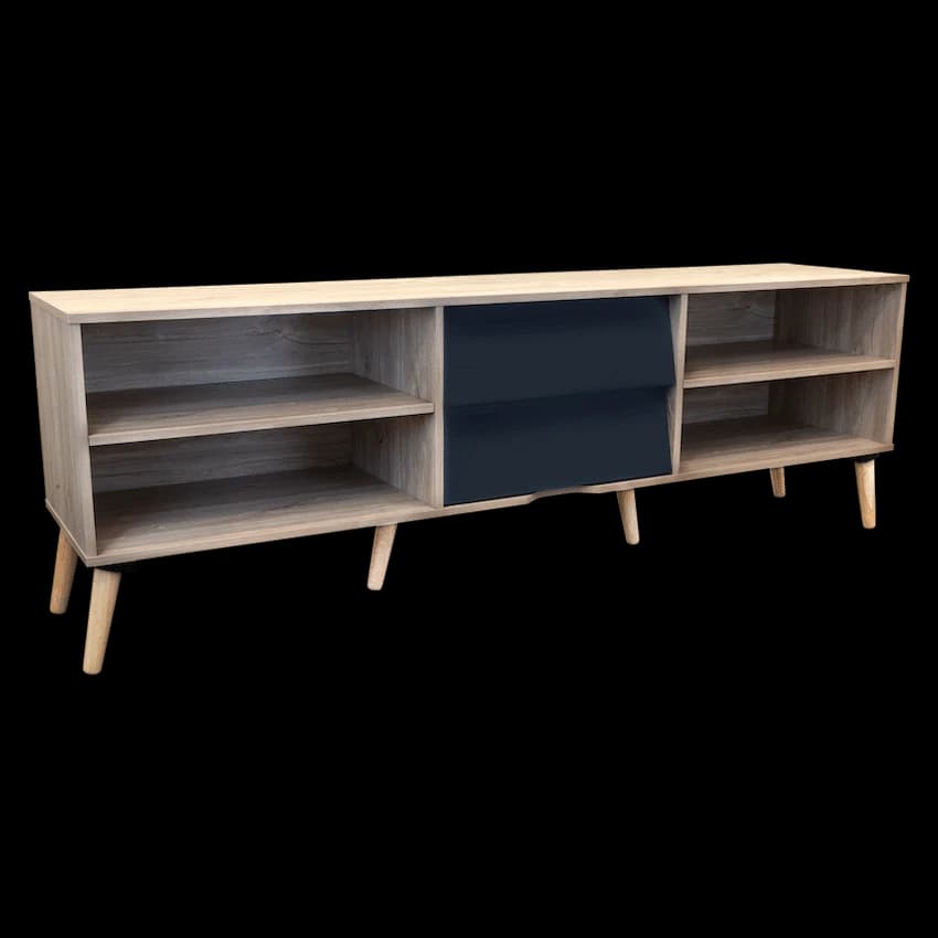 Everfurn Everest Tall TV Stand - 2 Drawers 5