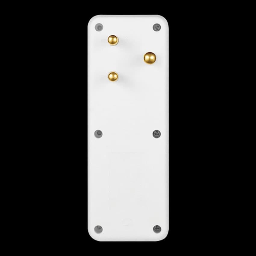 Ellies 4-Way Schuko Adaptor - White 2
