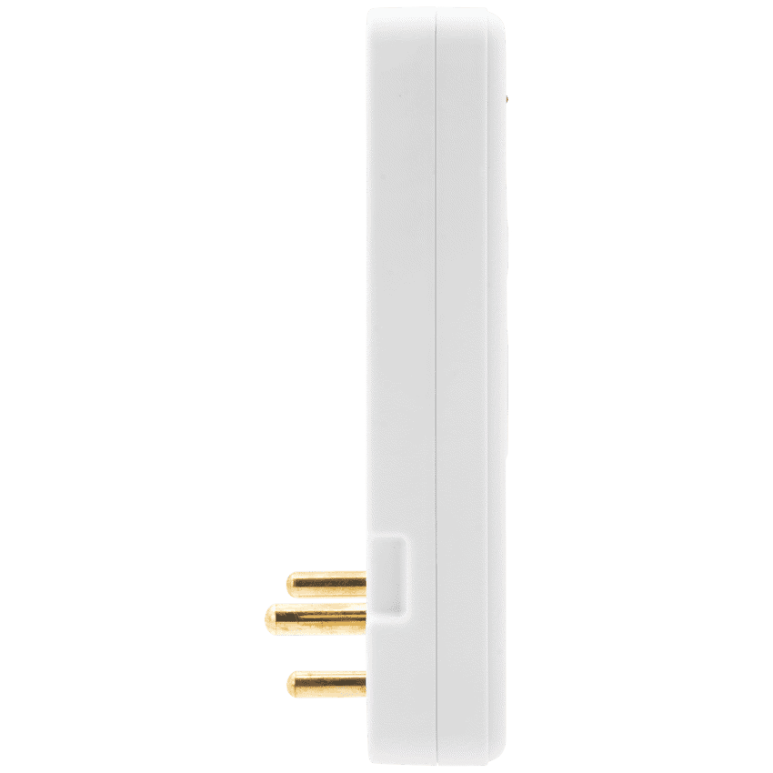 Ellies  3 Way Medium Surge adaptor Schuko,with type C + USB 4
