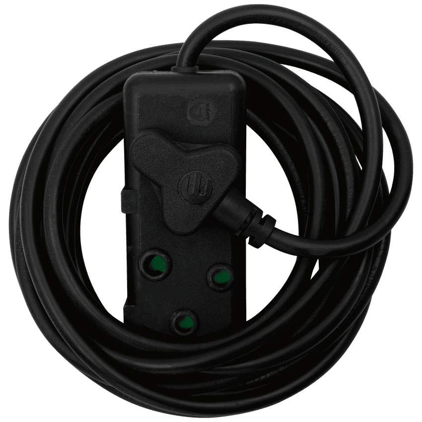 Ellies Side by Side Heavy Duty Extension Lead-5M-BK 7