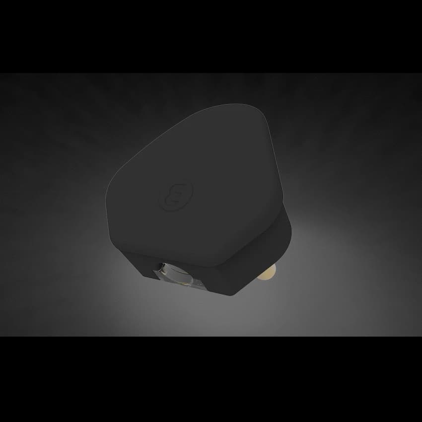 Ellies 16a Heavy-Duty Rubber Screw-on Plug Top - Black 8