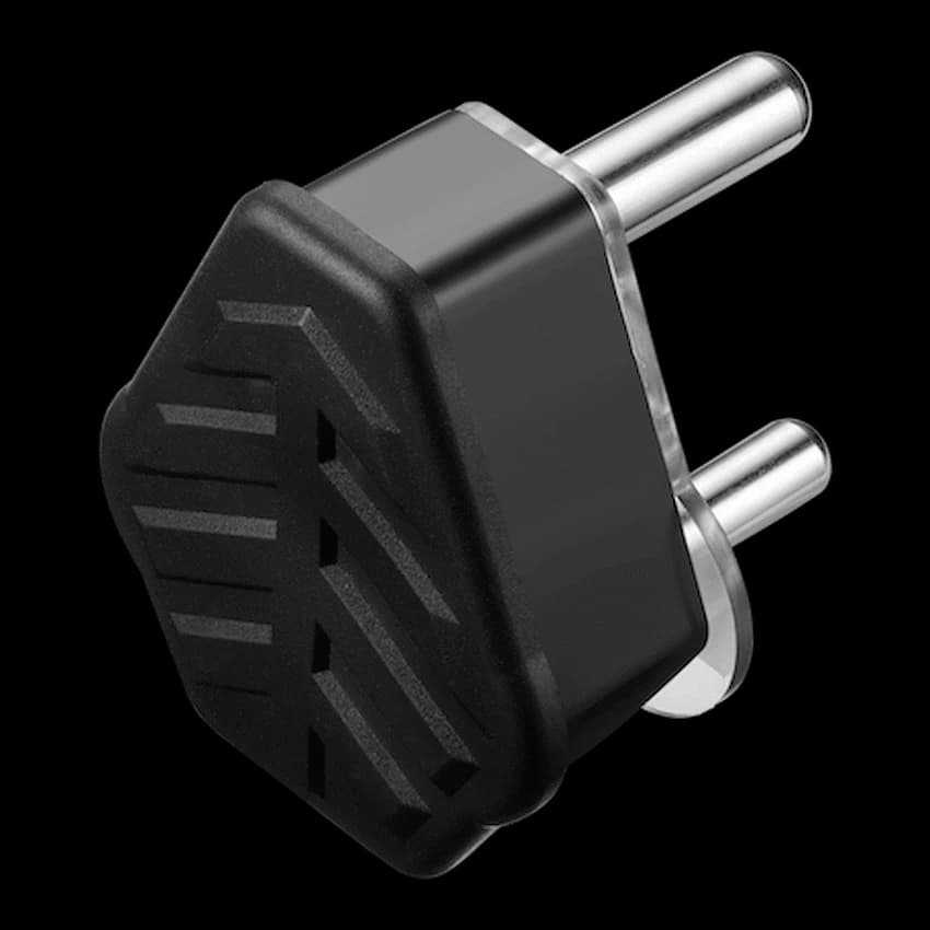 Ellies 16a Heavy-Duty Rubber Screw-on Plug Top - Black 10