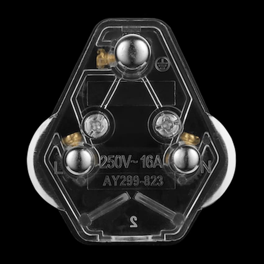 Ellies 16a Heavy-Duty Rubber Screw-on Plug Top - Black 13