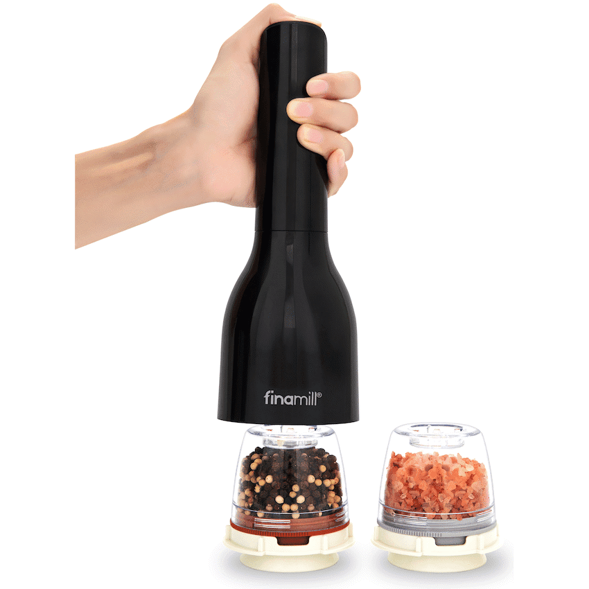 Finamill Battery-Operated Grinder - Midnight Black 3