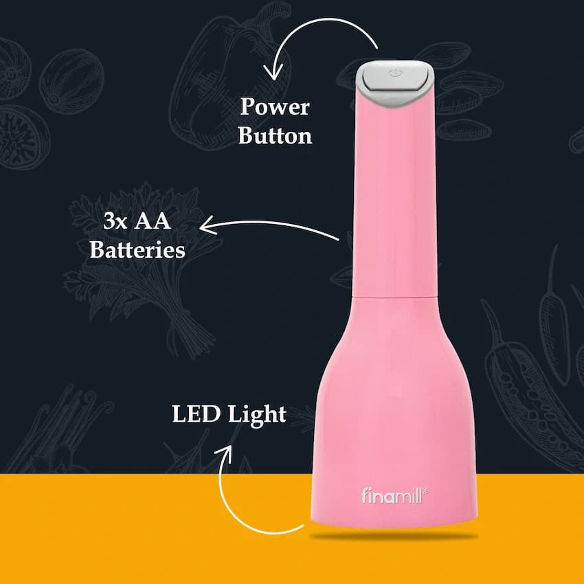 Finamill Battery-Operated Grinder - Pink 7