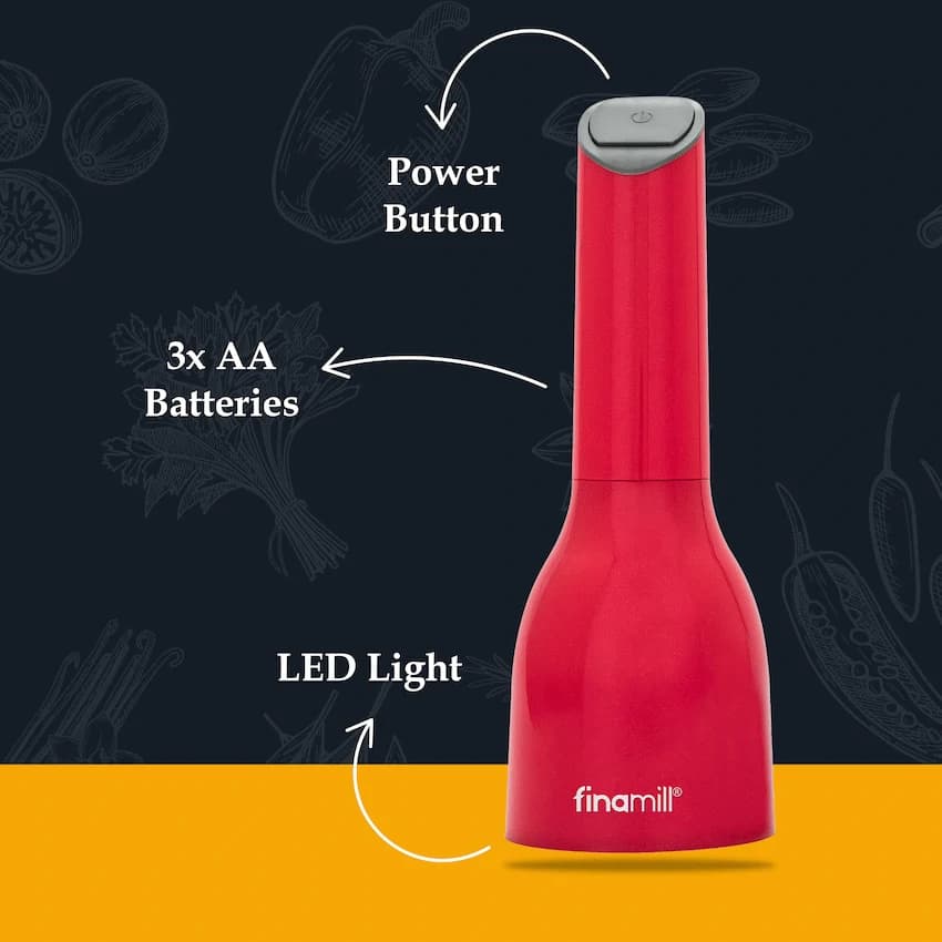 Finamill Battery-Operated Grinder - Sangria 7